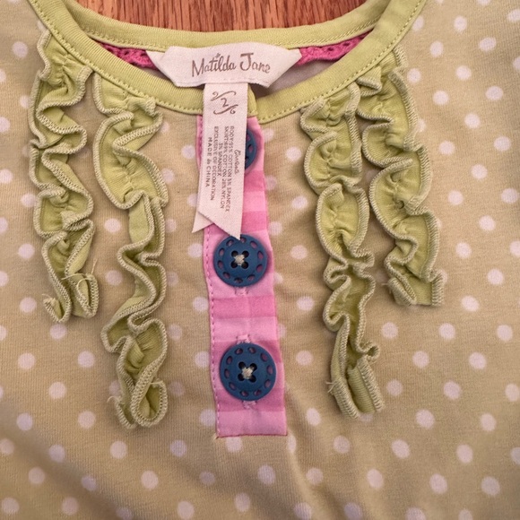 ❌SOLD❌ Matilda Jane Size 2t 2 Make Believe As A Princess Dress Fall Polka Dots - Picture 3 of 9